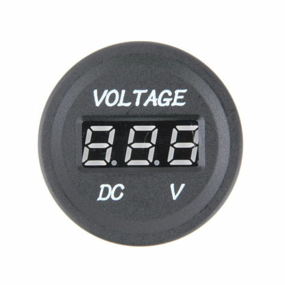 1PC 6-33V WHITE DISPLAY VOLT METER 35MM DIAMETER SINGLE VOLT GAUGE LED DISPLAY