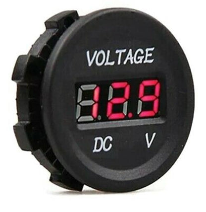 1PC 6-33V RED DISPLAY VOLTAGE METER 35MM DIAMETER SINGLE VOLT GAUGE LED DISPLAY