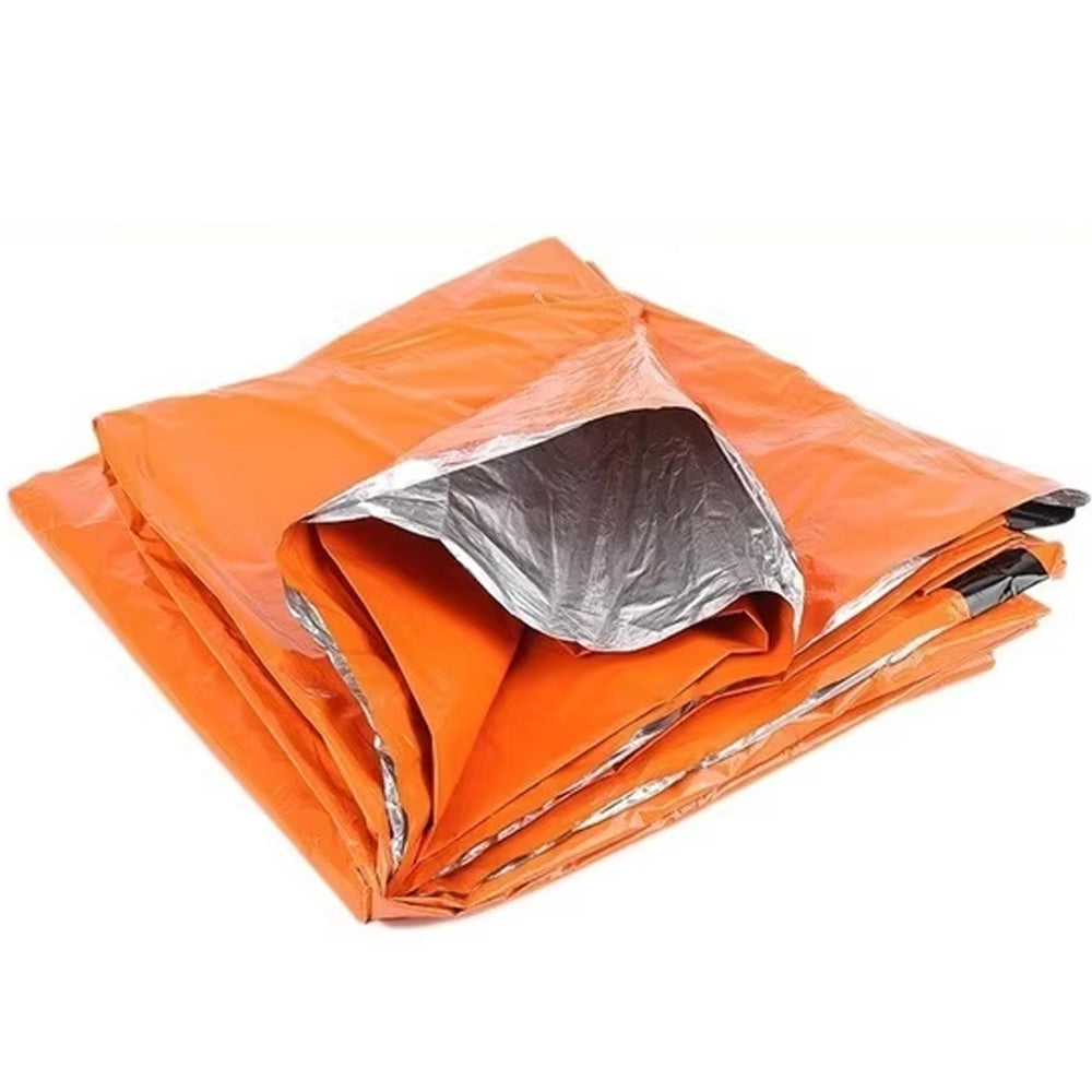 Orange Portable Emergency Survival Thermal Bag Sleeping Bag Hiking Camping Bag