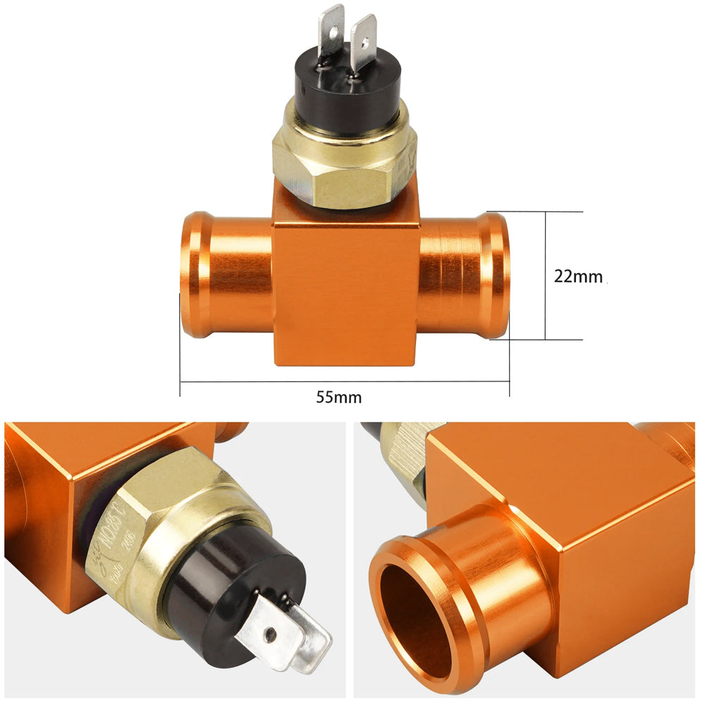 Orange Temperature Switch Radiator Fan Thermostat for Beta Yamha Honda Suzuki