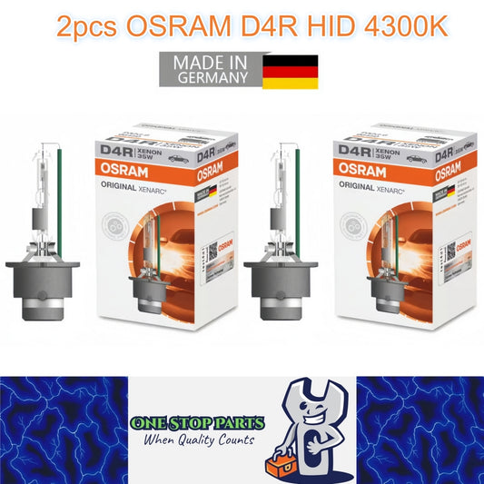 2 x OSRAM D4R HID Xenon Globes 4300K Headlight Original Osram D4R HID Bulbs
