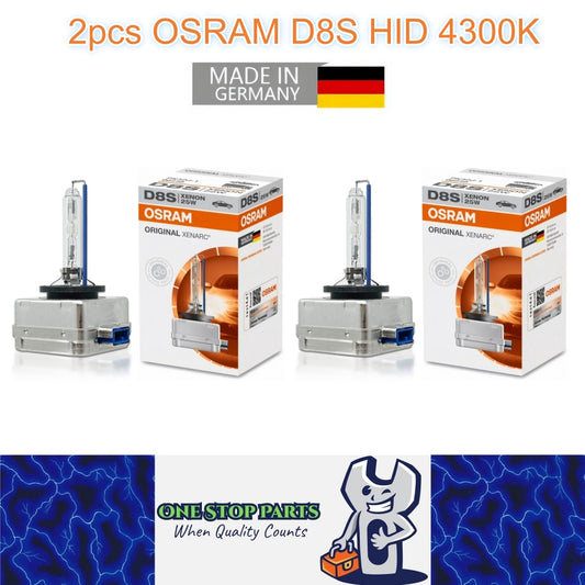 2 x OSRAM D8S HID Xenon Globes 4300K Headlight Original Osram D8S HID Bulbs