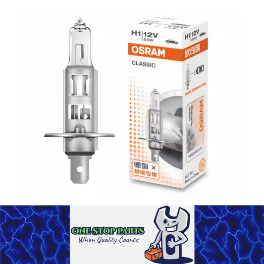 OSRAM H1 12V 55W Halogen Headlight Bulbs 64150 P14.5s Globes 3200K Original Lamp
