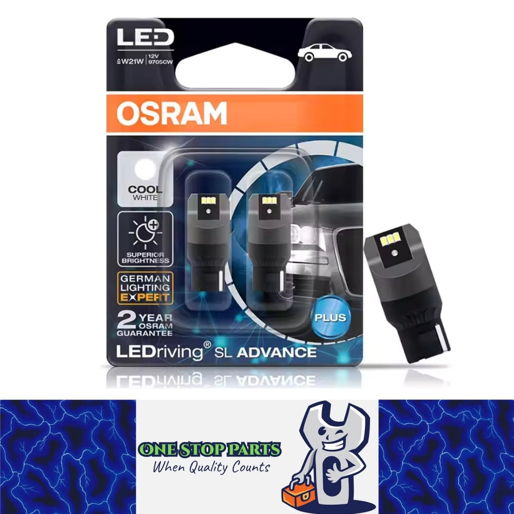 OSRAM T20 7440 LED 12V 6000K W21W LEDriving SL Advance Osram Orginal T20 Globes