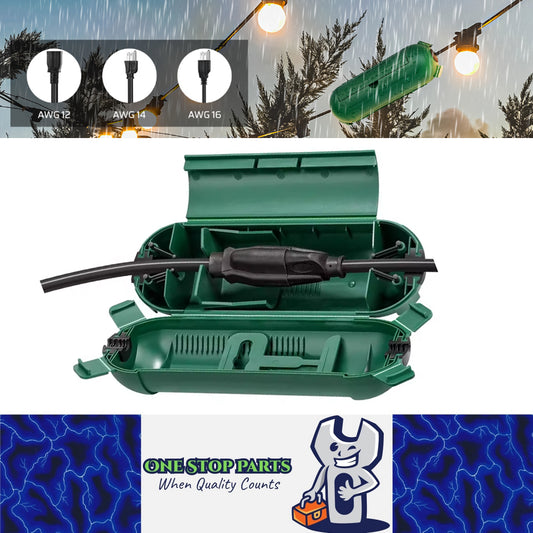 Outdoor Extension Cord Cover Waterproof Connection Protector for AWG 12/14/16