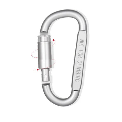 6 x Carabiners Alloy Aluminum Camping Hooks Outdoor Keychain Clips Karabiners