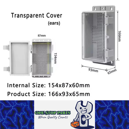 Outdoor Waterproof Electrical Box 166x93x65mm Plastic Enclosure Junction Box
