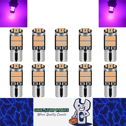 10 x T10 Pink 26smd 4014 Style Super Bright T10 LED Globes (10pcs)