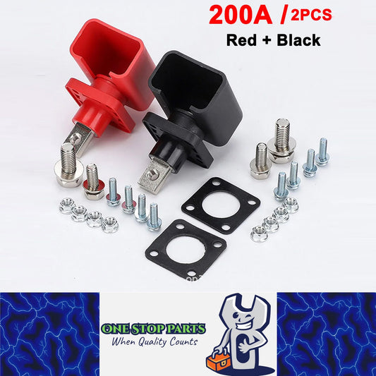 Pair 200A Copper Battery Terminal Energy Storage Terminal Battery Connector