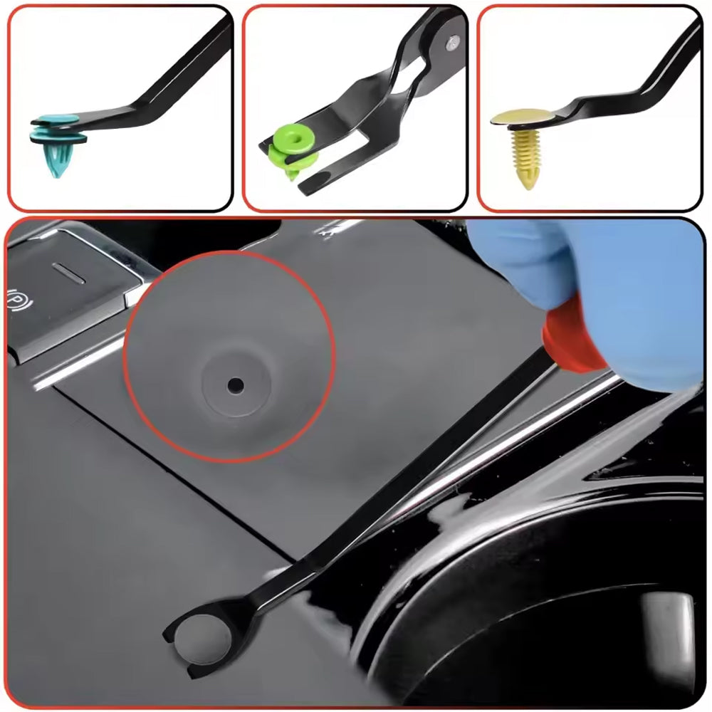 2pcs Panel Clip Removal Plier Headlight Plier Fastener Rivet Removal Tool Puller