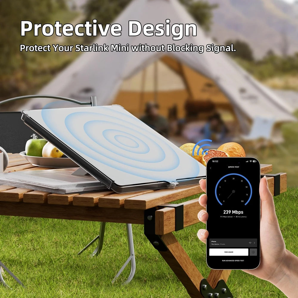 Starlink Mini PC Transparent Protective Cover Anti-Collision Shell Protector