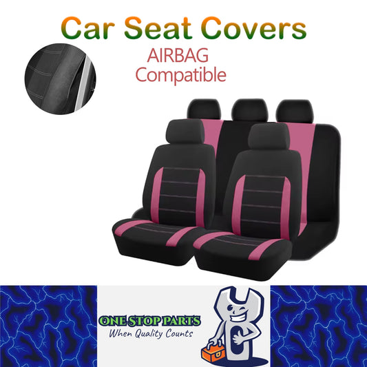 5 Seats Pink Car Seat Covers Universal Size Fit For Most Car SUV Truck Van