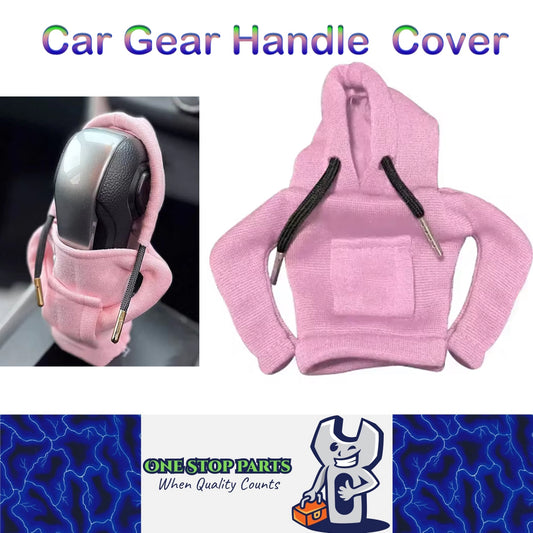 Pink Hoodie Car Gear Shift Knob Cover Gearshift Handle Gear Lever Cover