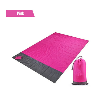 Pink 200x140CM Beach Blanket Camping Mat Blanket Waterproof Picnic Blanket