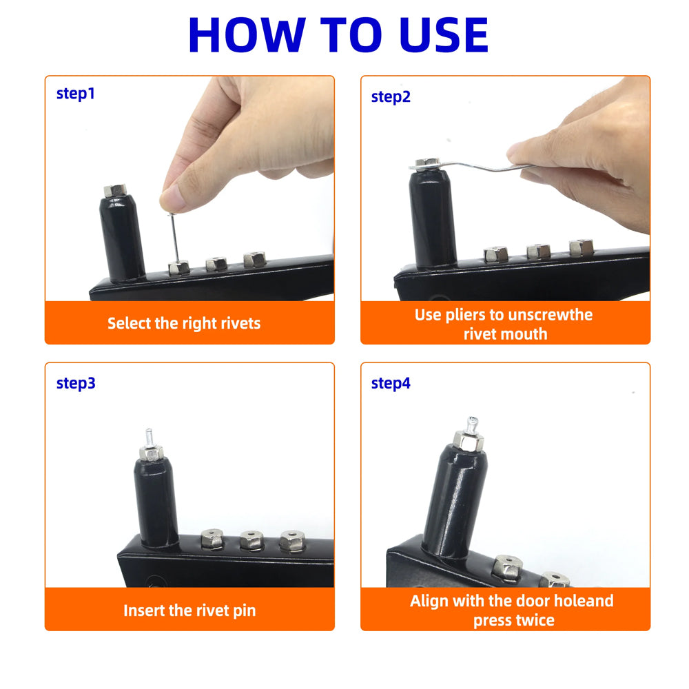 260pcs Pop Rivets Assortment Kit 12 Sizes Aluminum Blind Rivets Furniture & Car