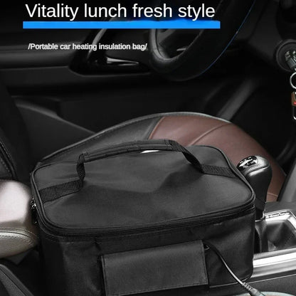 Portable Car Food Warmer Box 12V Car Electric Heating Lunch Food Heater