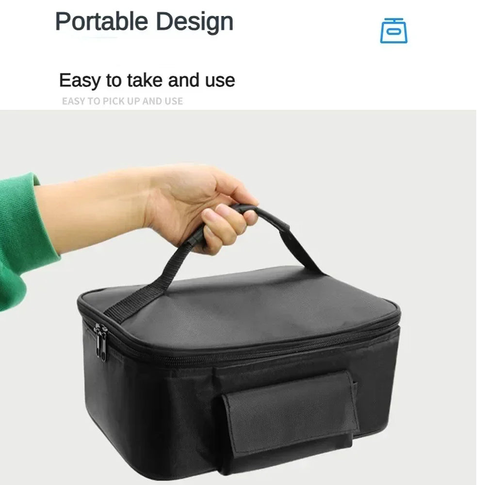Portable Car Food Warmer Box 12V Car Electric Heating Lunch Food Heater