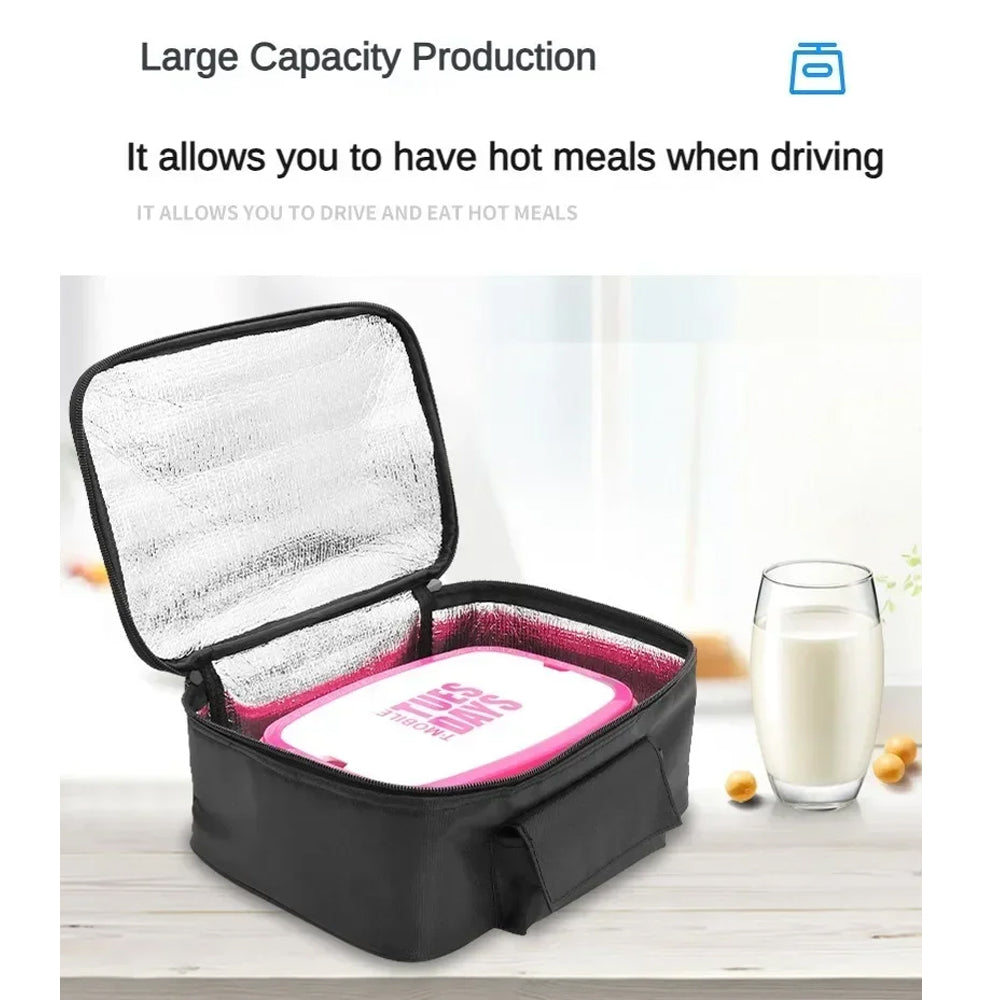 Portable Car Food Warmer Box 12V Car Electric Heating Lunch Food Heater