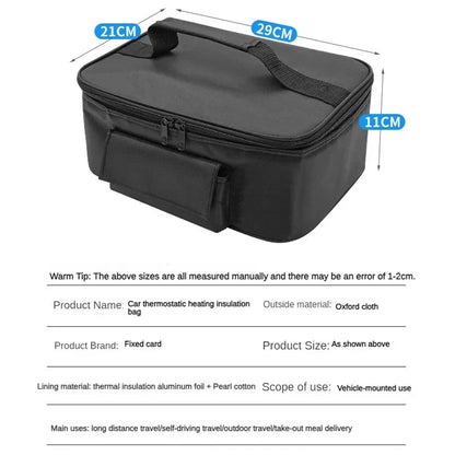 Portable Car Food Warmer Box 12V Car Electric Heating Lunch Food Heater