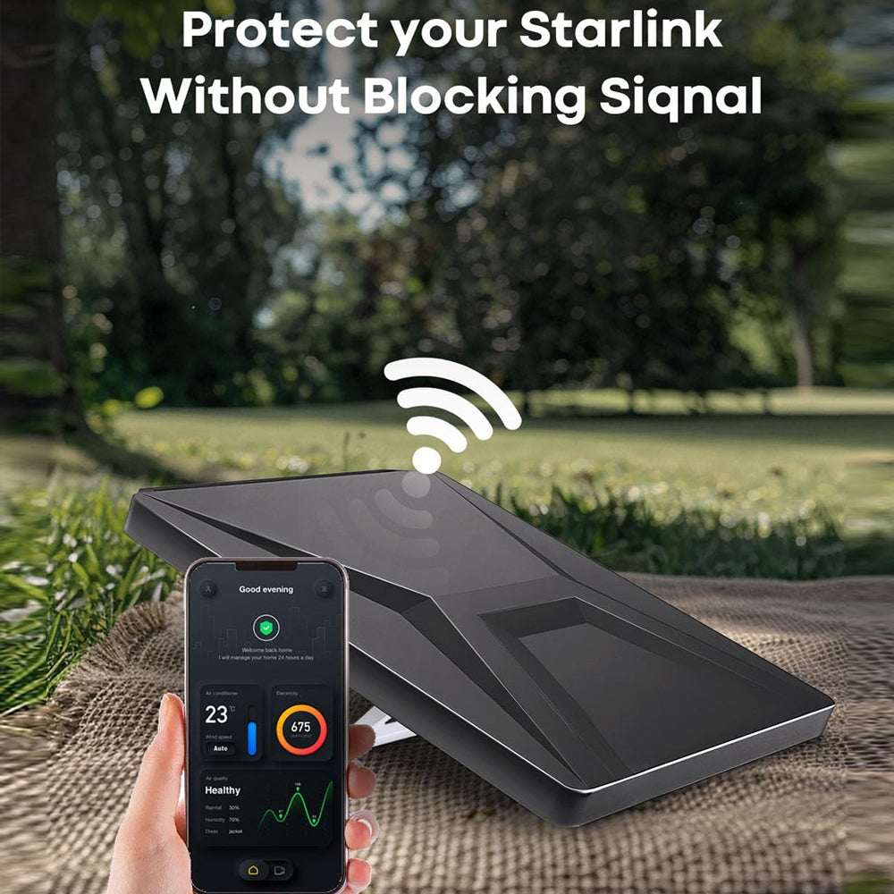 Black Starlink Mini Case Luquid Silicone Protective Case Cover for Starlink Mini
