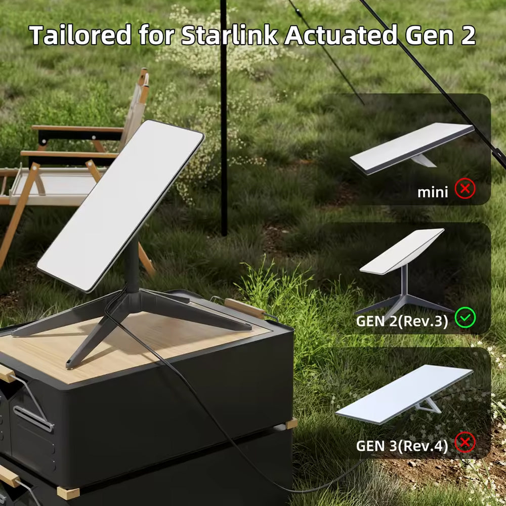 Portable Magnetic Mounting Bracket Stand Base for Starlink Gen 2 Actuated