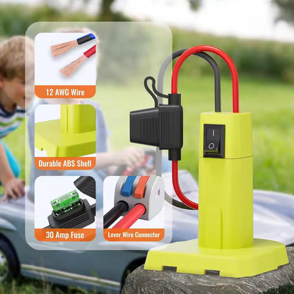 1 x Power Wheel Battery Adapter for Ryobi 18V Battery Converter 18V Adapter
