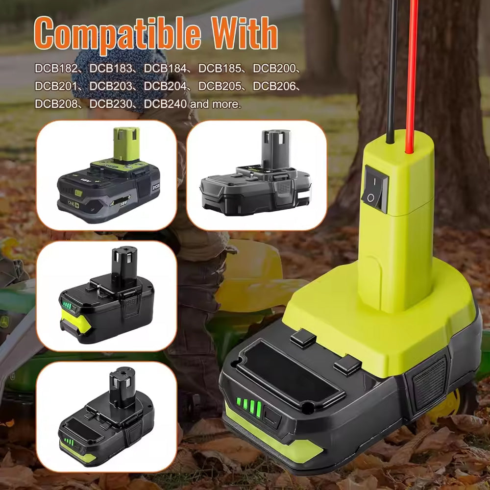 1 x Power Wheel Battery Adapter for Ryobi 18V Battery Converter 18V Adapter
