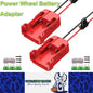2 x Power Wheel Battery Adapter for Milwaukee M18 Battery Converter 18V Adapter