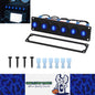 Pre Wired 6 Gang Blue LED Rocker Switch Panel 12V 20A Panel for Car Truck Marine