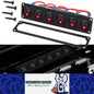 Pre Wired 6 Gang Switch Panel Red LED Rocker Switch 20A Panel Car Truck Marine