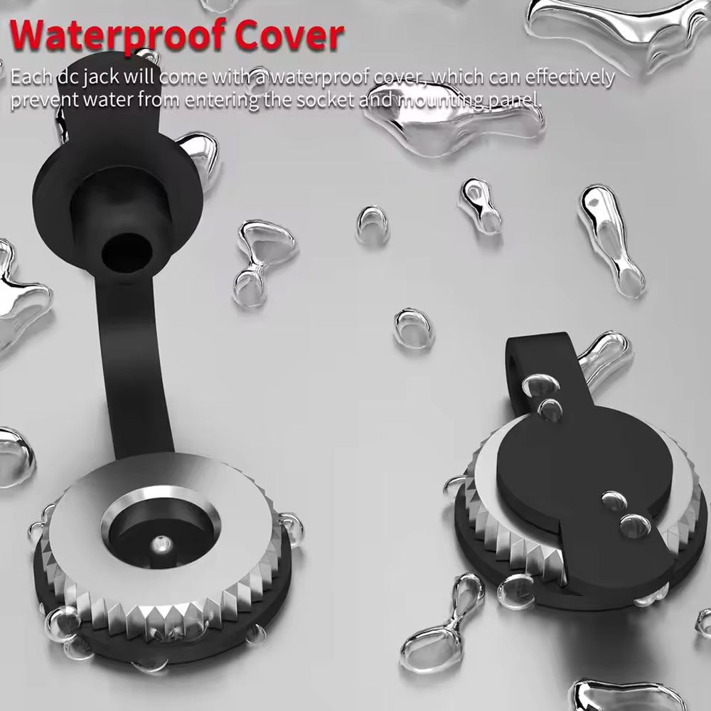 1 Pair 5.5x2.1MM Pre-Wired Female DC Power Jack Panel Mount & Male DC Connector