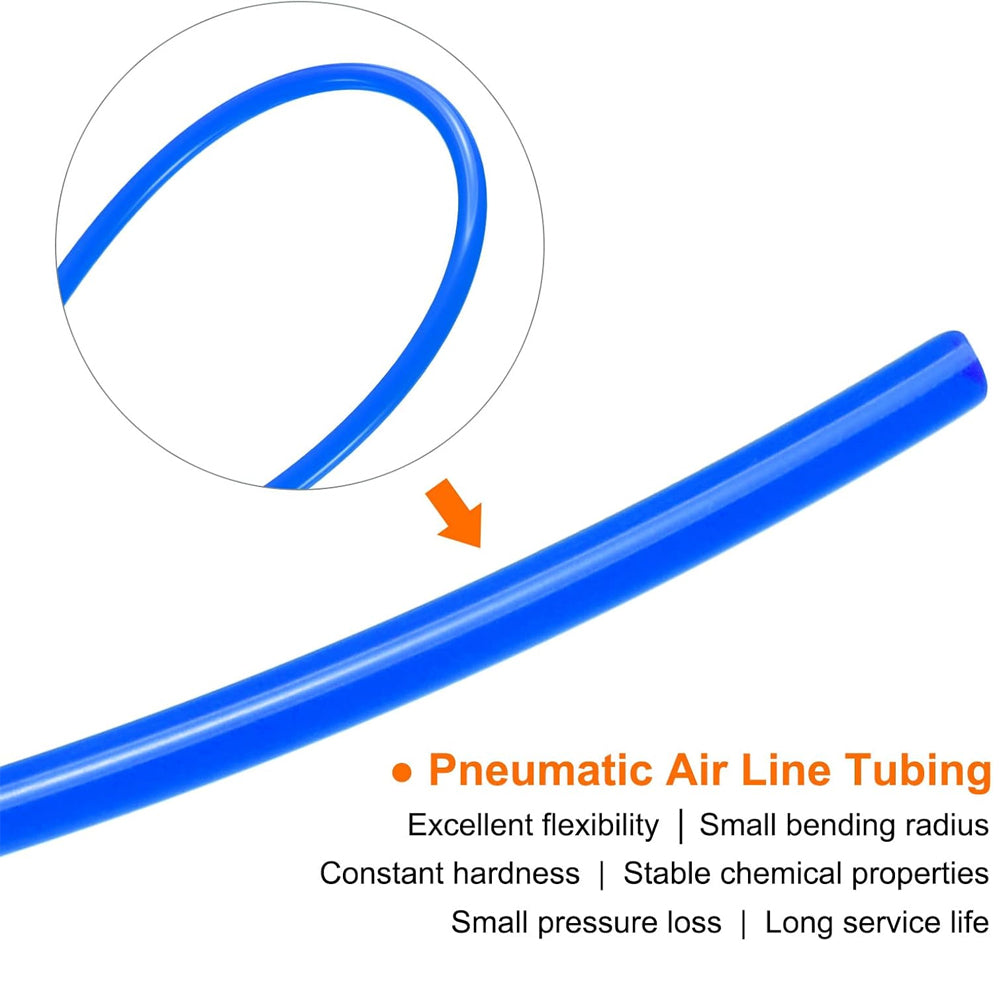 6mm Transparent PU Air Hose Pneumatic Tube Pipe for Air Compressor Water Oil