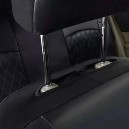 Black PU Leather Car Seat Cover Full Surrounded Seat Protector Universal Size