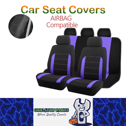 5 Seats Purple Car Seat Covers Universal Size Fit For Most Car SUV Truck Van