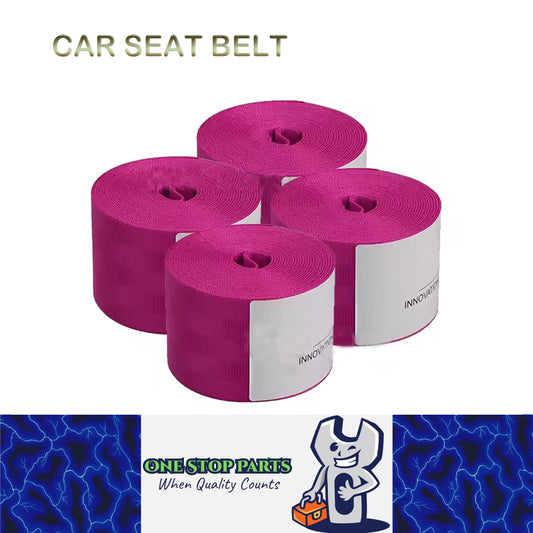 4 x 3.6M Purple Car Strengthen Seat Belts Webbing Fabric Car Safety Seat Belts