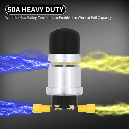 Push Button Start Switch Momentary Push Switch Suits 12V or 24V Vehicles