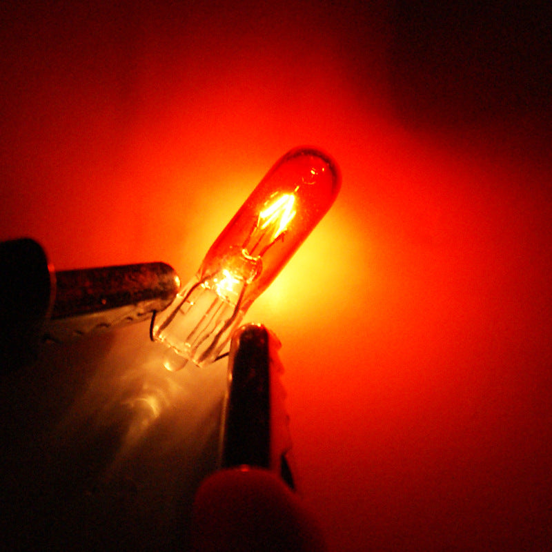 20 x 12V 1.2W T5 Wedge RED Globes TYPE T-5mm Dashboard Coated Globes (20pcs)