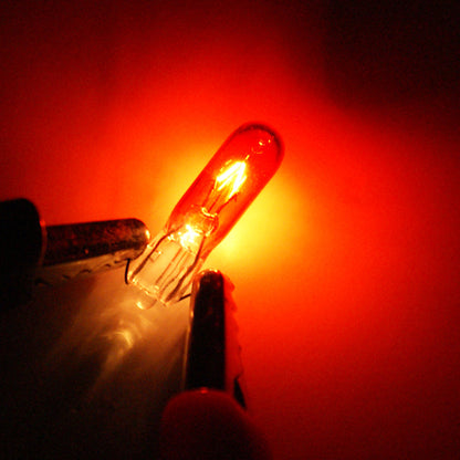 20 x 12V 1.2W T5 Wedge RED Globes TYPE T-5mm Dashboard Coated Globes (20pcs)