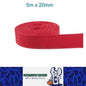 5m x 20mm Red Nylon Webbing Strap Safety Belt Knapsack Bag Leash DIY Crafting