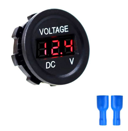 1PC 6-33V RED DISPLAY VOLTAGE METER 35MM DIAMETER SINGLE VOLT GAUGE LED DISPLAY