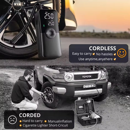 Rechargeable Portable  Tire Inflator 150psi Air Pump Compressor Car Bicycle Ball