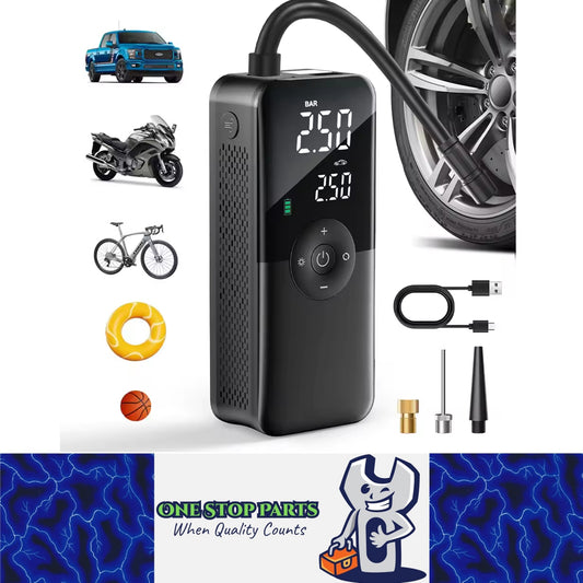 Rechargeable Portable  Tire Inflator 150psi Air Pump Compressor Car Bicycle Ball