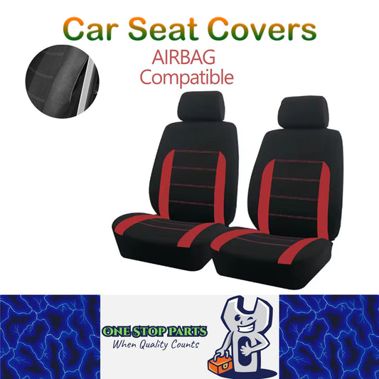 2 Seats Red Car Seat Covers Universal Size Fit For Most Car SUV Truck Van