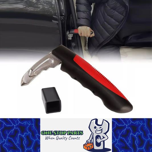 Red Car Door Handle Cane Assist Grab Bar Mobility Aid for Elderly Children