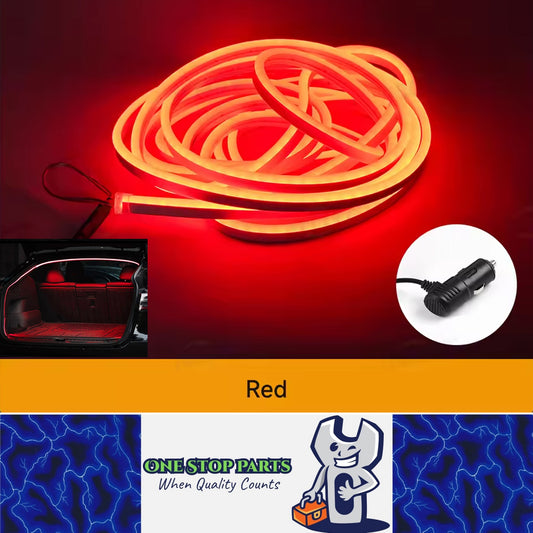 5M Red LED Car Trunk Light Flexible LED Strip Light with Magnetic Induction