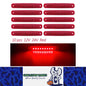 10 x Red LED Rear Marker Lamps 9SMD 12V/24V LED Rear Marker Lights (10pcs)