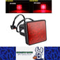 Red LED Car Tail Light Stop Brake Light for Trailer Pickup Hitch (Red Lens)