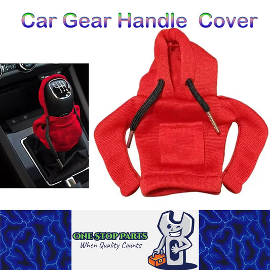 Red Hoodie Car Gear Shift Knob Cover Gearshift Handle Gear Lever Cover