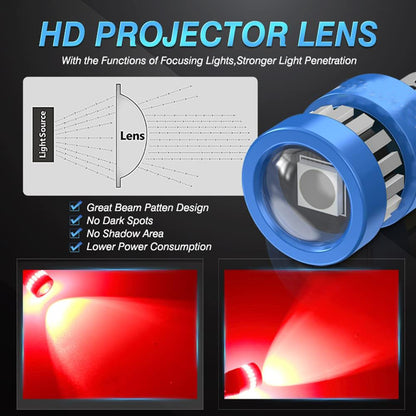 2pcs T10 Red 19SMD Canbus LED Bulbs Super Bright 194 W5W T10 LED Globes