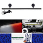 Red/White Flexible Car Strobe Light Windshield Suction Mount 83CM Beacon Lamp